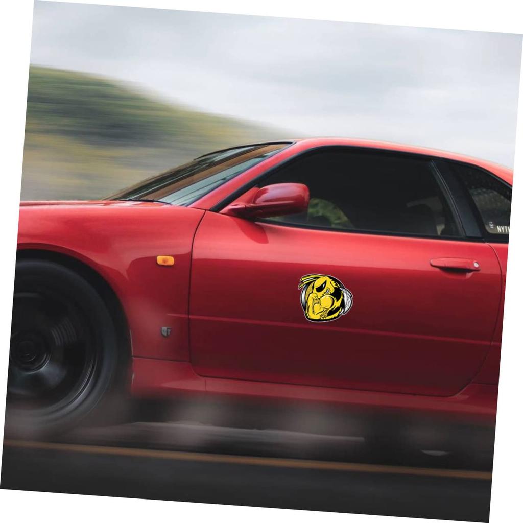 MOLUCKFU 5pcs Strong Bee Car Decoration Bee Sticker Car Clear Earphone Hook Car Sticker