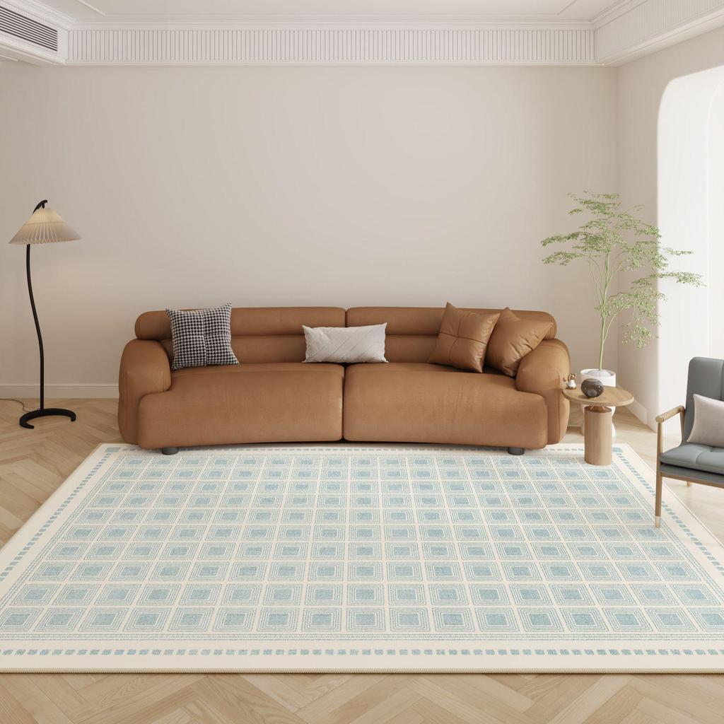 Modern Simple Waterproof Carpet and Coffee Table Set for Living Room and Bedroom