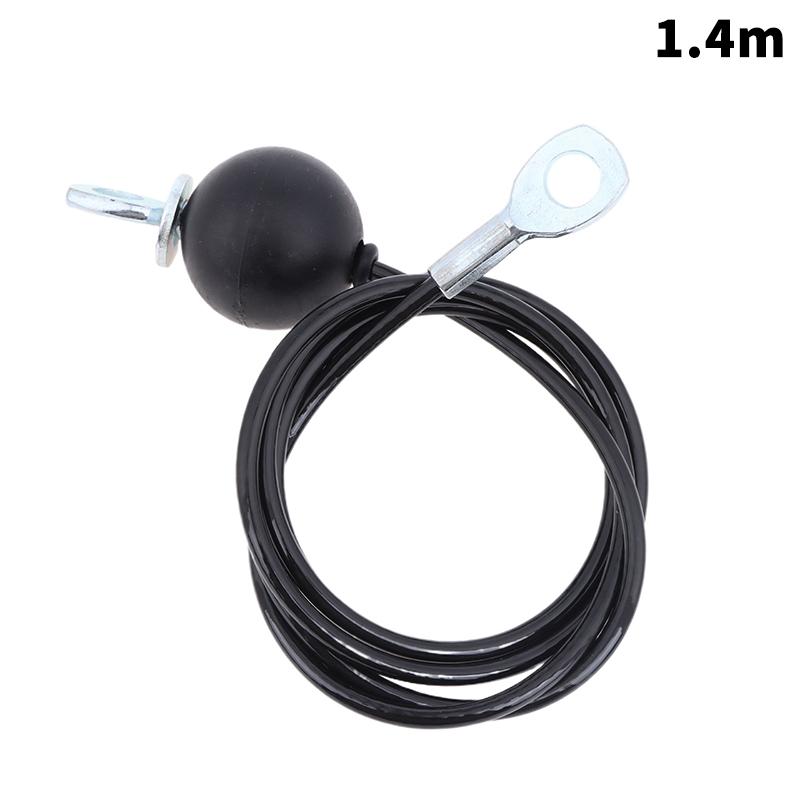 

Fixed/Adjustable Fitness Machine Replacement Cable 1.4/1.8M Diy Gym Steel Wire Rope High Load Bearing Heavy Duty Pulley Cable Fixed style 140cm