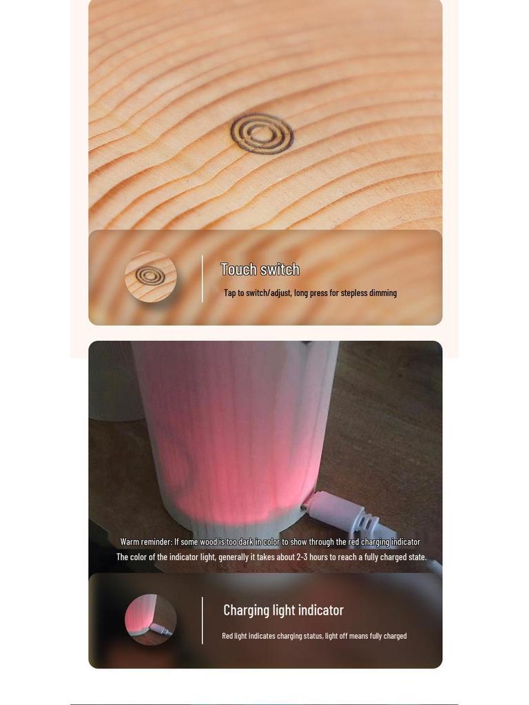 Gift Night Light: Cafe Atmosphere Lamp for Bedroom, Study, Outdoor Camping, and Picnic