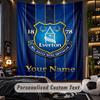 TapestryEverton FC Custom Name Text Personalized Wall Hanging Tapestry Home Wall Decor