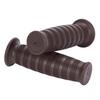 nakira Motorcycle Grip, Barrel Type, Moped, Handle, 0.9 inches (22.2 mm), Left and Right Set, Rubber A Type (Dark Brown)