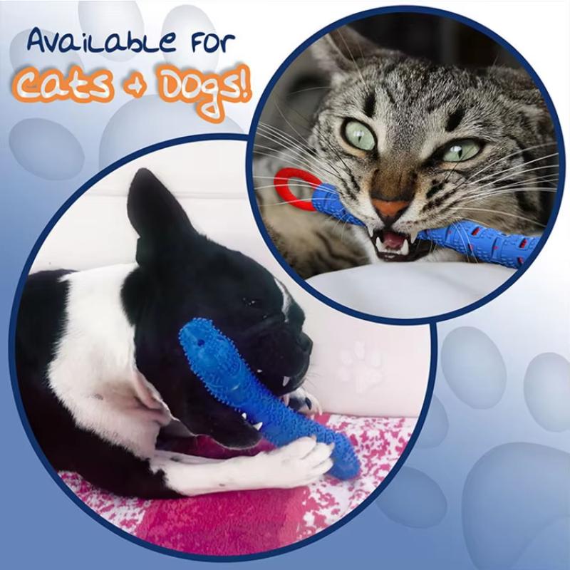 Pet Teeth Grinding Rod Detachable Dog Simulation Bone Shape Toy Cat and Dog Bite Training Teeth Cleaning Interactive Bite Resistant Pet Supplies