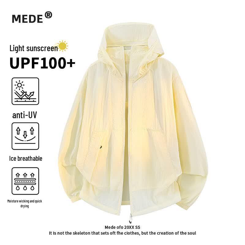 MEDE Summer Lightweight Hooded UV Protection Jacket L