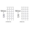 25 Pcs Plastic Sign Holder Clip Clear Merchandise Sign Clip Rotatable Double Head Display Clips for Retail Rack Baskets Or Cards