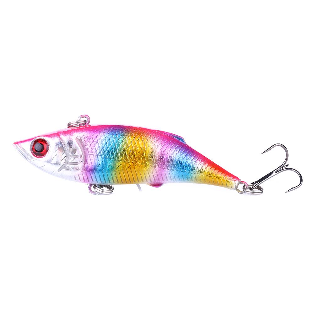 1pc Hengjia Sinking VIB Plastic Fishing Lure Bionic Shad Hard Bait Pike Lure Fishing Tackle Wobbler 8cm 12g