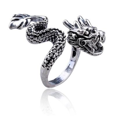 Women Men Personality Ring Jewelry Dragon Shaped Open Finger Bague Femme Male Anillos