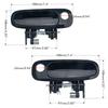 2PCSSet Car Outer Door Handle Compatible for 19982002  Corolla Black