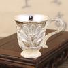 2Pieces Retro Goblets Metal Wine Cups Royal Chalices Wine Glass Medieval European Style Embossed Drinking Cups Gift