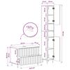2 Piece Bathroom Cabinet Set ZWOLLE Artisan Oak