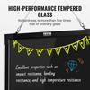 LED Message Writing Board, 24 X 16 Inch Illuminated Erasable Chalkboard, Neon Effect Menu Sign, Drawing Board with 8 Fluorescent Chalk Markers and
