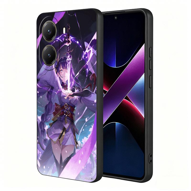 Genshin Impact Raiden Shogun Soft Phone Case for Xiaomi Poco X5 X6 X7 X8 Pro Max X3 F7 F8 Ultra M8 M7 M6 M5 Redmi 15 15C 14C 13C