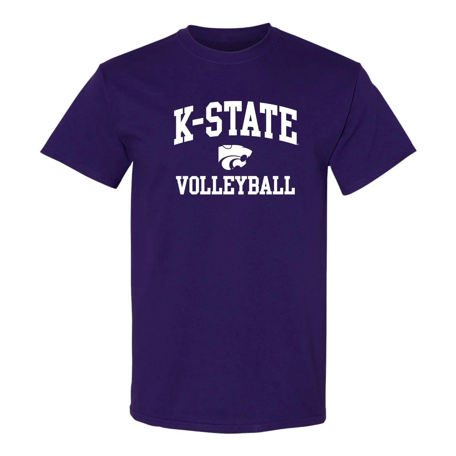 K-State Arch Logo Volleyball T-Shirt - Purple 3XL