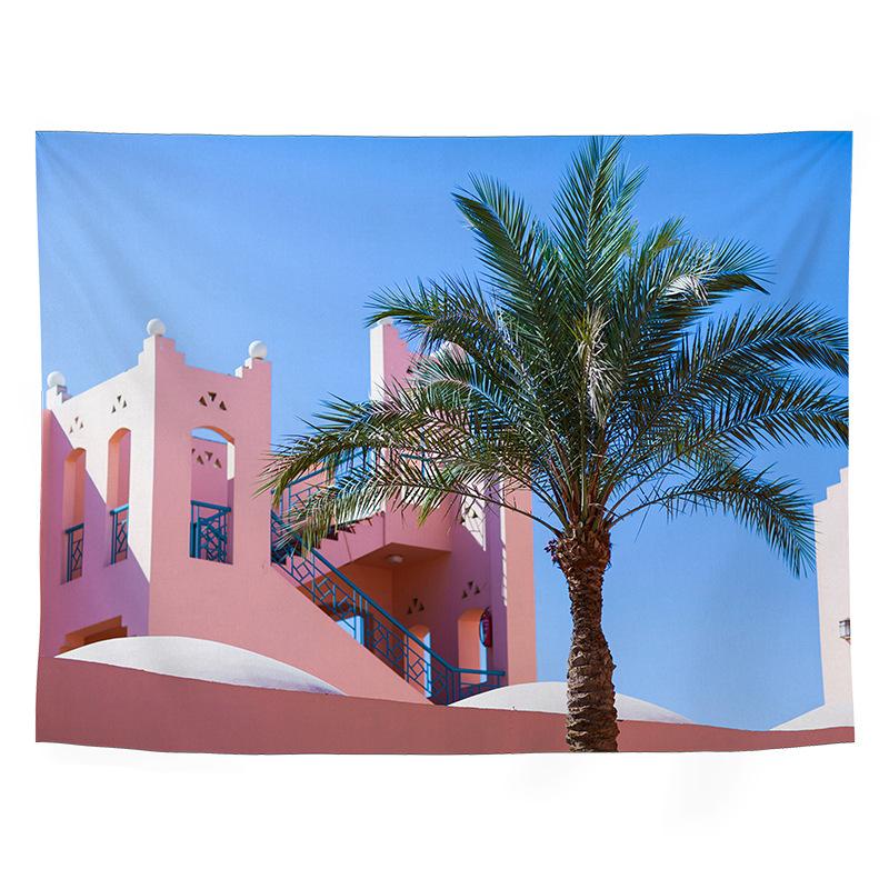 VIKAMA Atmospheric Landscape Tapestry Bedroom  Living Room Sofa Backdrop Guesthouse  Dormitory Decorative Hanging Tapestry