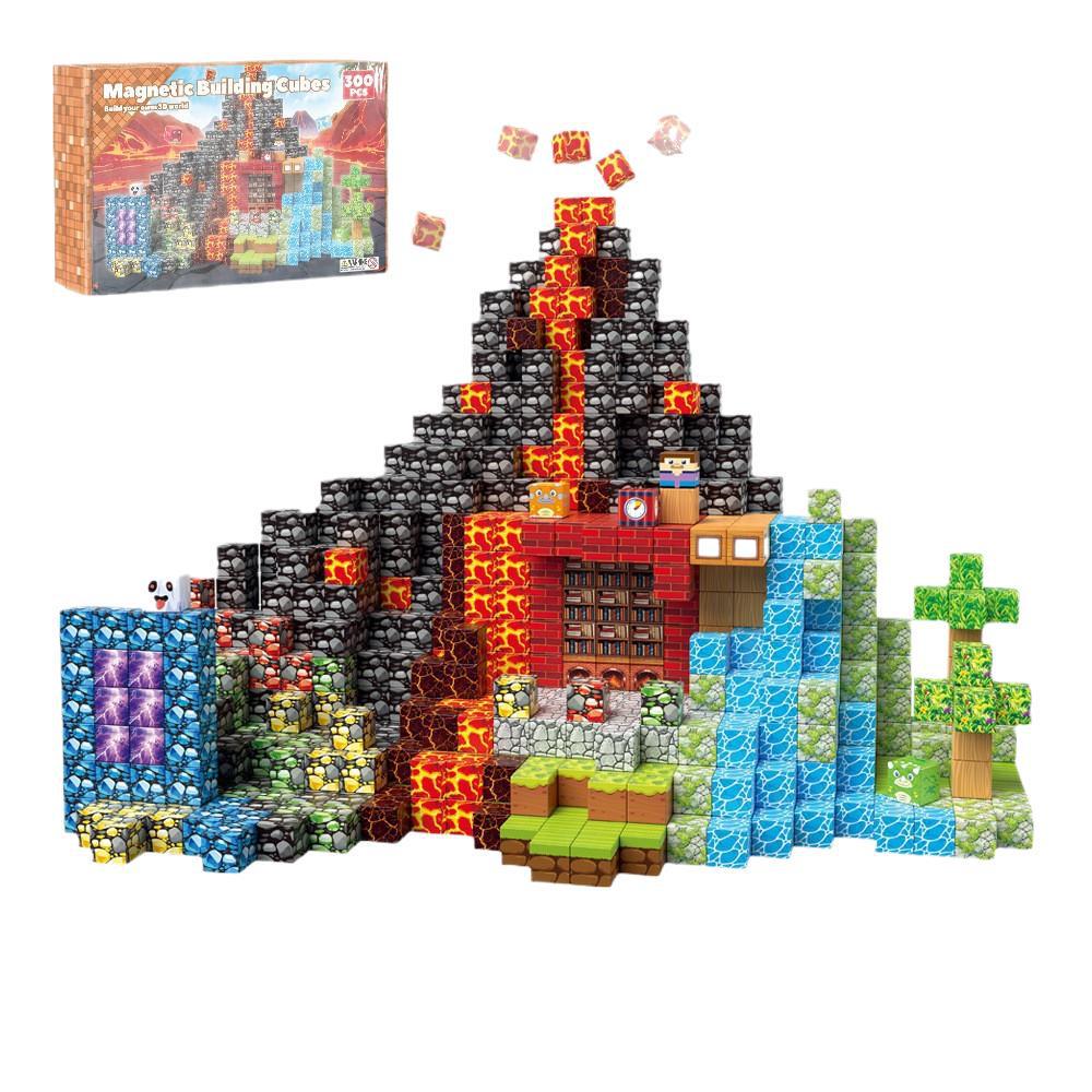 Magnetic Cubes: Children's Suction-Assembly Building Blocks