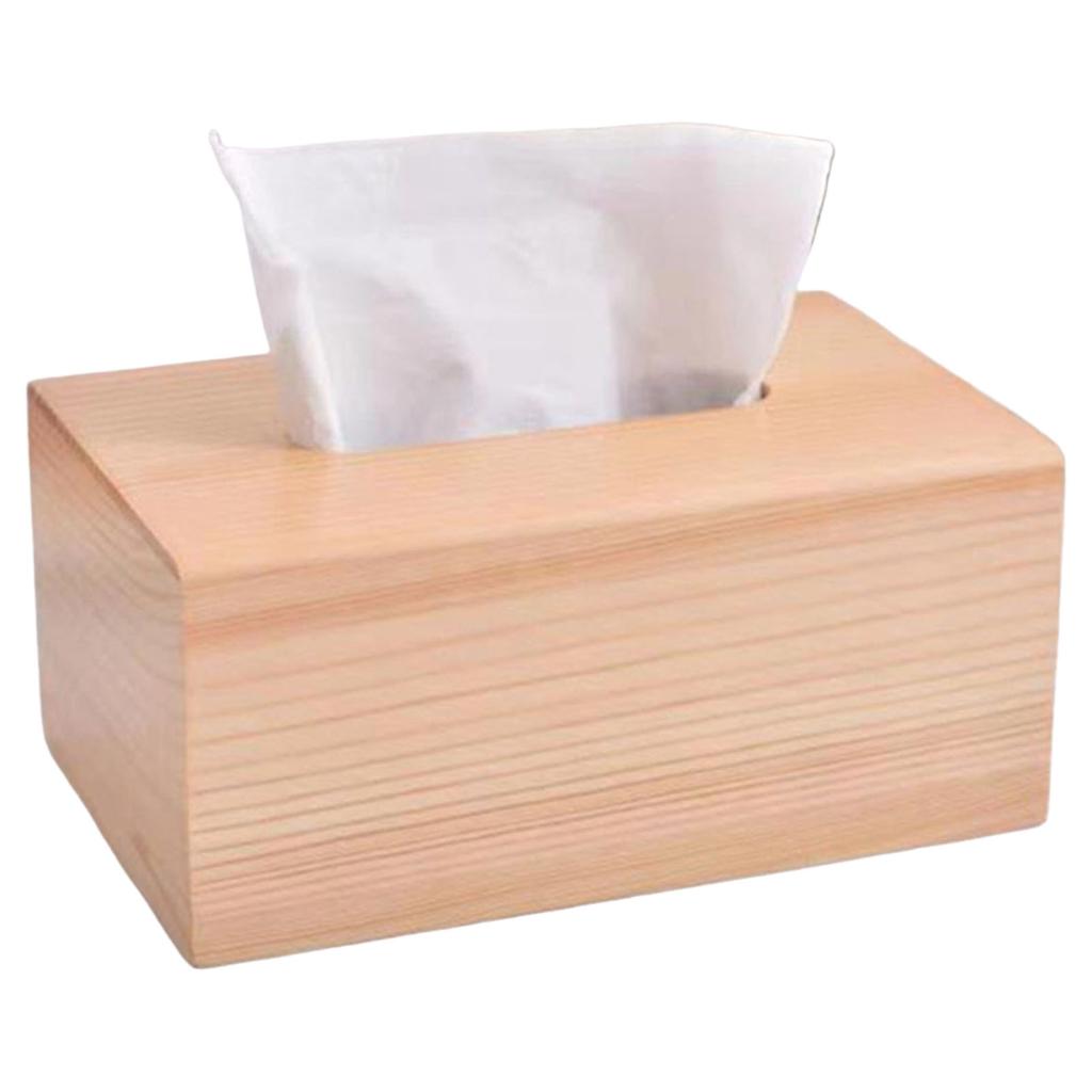 Wooden Napkin Dispenser Simple Napkin Tissue Storage Box Suitable for Bathroom Living Room Use