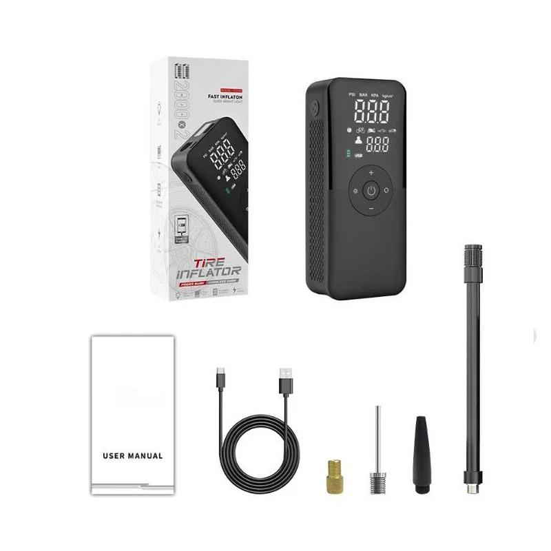 

Портативный воздушный компрессор 12 В воздушный насос для накачивания шин мотоцикла электрический мотоциклетный насос воздушный компрессор для автомобилей велосипедов чёрный