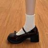 Autumn Brown Small Leather Shoes Retro Black Shoes Mary Jane Shoes Women's Lolita Single Shoes