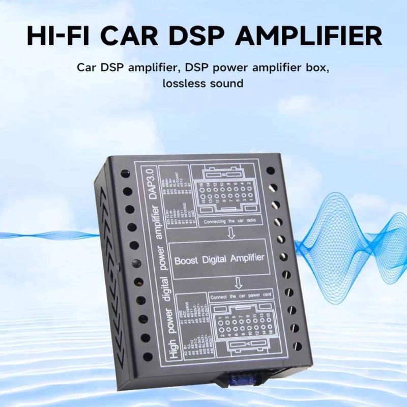 12V Booster Car DSP Amplifier Support Adjustment for Lossless Upgrade 4x60W Digital Sound Processors