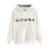 2026 spring love printing cross-border sweater loose men's and women's trendy hoodies hooded tops women's European and American clothing