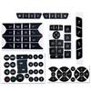 Vinyl Button Repair Stickers for Mercedes For Benz C E SLK Class Vehicles