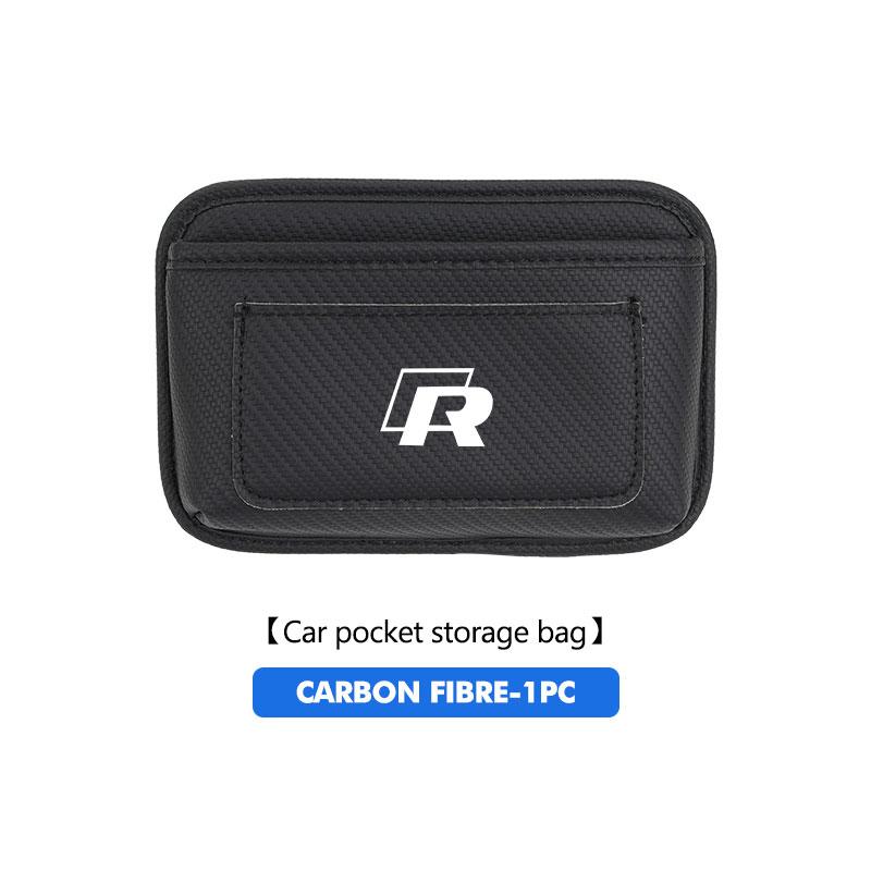 RUN1 For Volkswagen VW Car Storage Pocket Seat Back Side Door Hanging Bag Card Purse Polo Jetta Sagitar Magotan Passat B5 B6 B7 CC