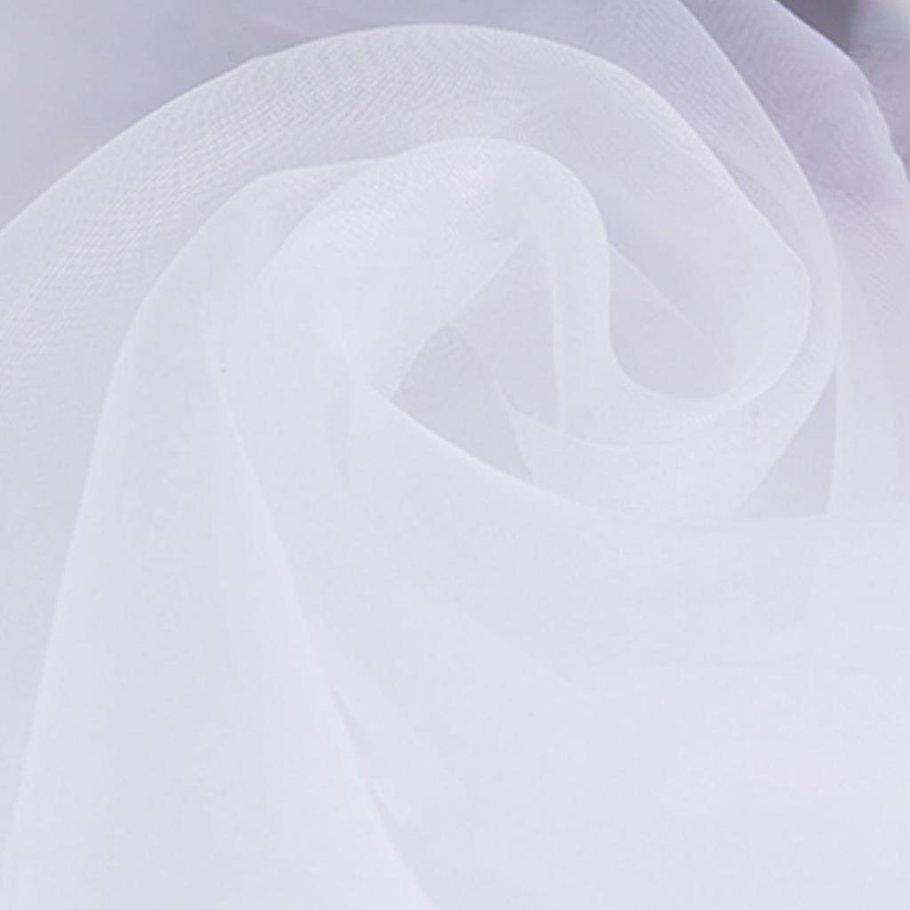 Organzová látka 1,09x1,09 yardu Měkká průsvitná organzová látka na svatební šaty a šicí řemeslný projekt 35 g/role