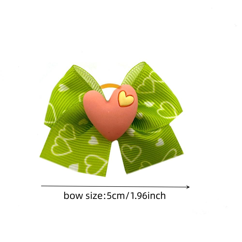 50/100pcs Valentine's Day Pet Dog Hair Bows for Puppy Small Dogs Grooming Bows Dog Hair Accessories Pet Supplies Pink Bows