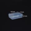 Transparent Rectangle PP Plastic Storage Box for Hardware & Electronic Components