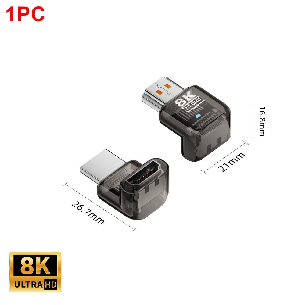 8K 60HZ HDTV Male to Female Adapter Indicator Light HDTV Coupler UHD2.1 Extender  TV Box Monitor