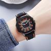 Cool Men'S Watch Rubber Strap Personality Fashion Trend Quartz Black Silicone Men'S Watch Luminous
