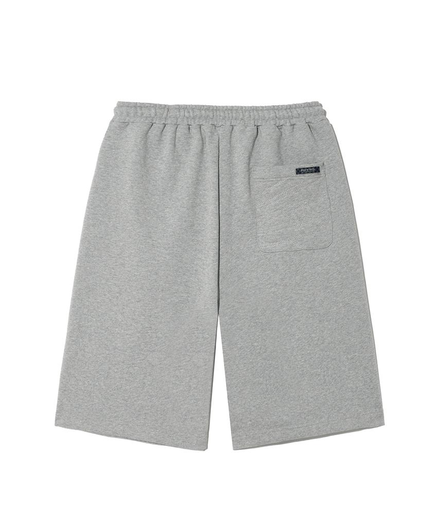 PHYPS MOTORCYCLE Honda Original Wing Logo Bermuda Sweat Pants_Gray