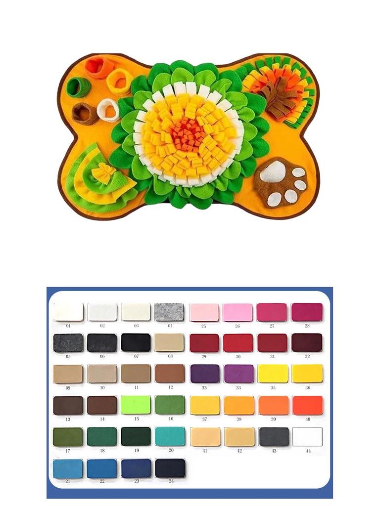 Pet Puzzle Sniffing Pad for Cats and Dogs