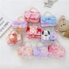 Cute Bow Doll Princess Decoration Children Plush Chain Shoulder Bag For Daily