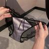 Low Waist Lace Flower Panties Ultra-thin Women's Mesh Underpants Seamless Lace Briefs  Lingerie