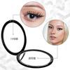 Compact Mirror 10x Magnifying Mirror Makeup Double Sided 2WAY Hand Mirror Folding Tabletop Makeup Mirror Round Black