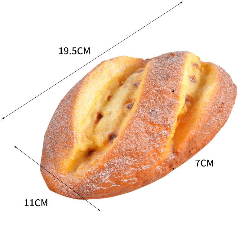Umělý chléb Dort Toast Měkký PU Model bagety Potravina Falešný chléb Simulační ozdoby Pekárna Dekor Fotografie Rekvizity