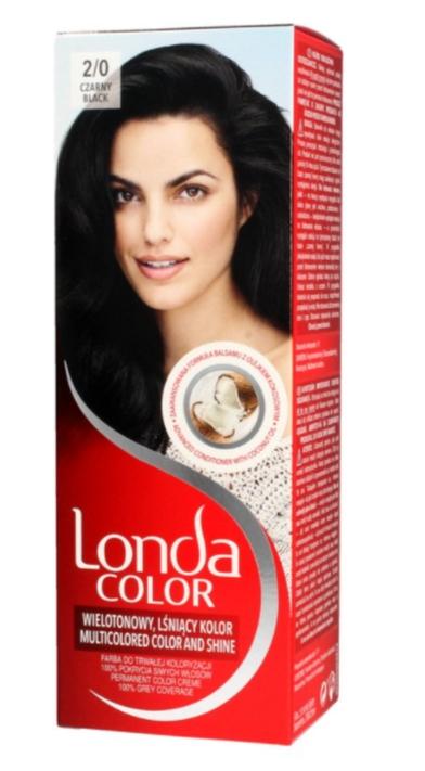 Londa Professional Permanent Hair Color - Premium Black 2/0, 100ml