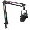 FIFINE Dynamic with for Black AM8PROT USB/XLR Microphone, Unidirectional, PC/PS4/PS5 Compatible, Arm, Gaming/Streaming,