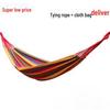 Outdoor Canvas Rope Hammock Single 