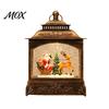 Warm Light Bedside Lamp Christmas Snow Globes with LED Light, Up Sphere Indoor Night Lantern, Battery/USB Powered Swirling Glitter Decorations