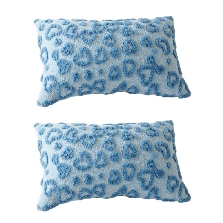 2pcs Gentle Cotton Heart Decorated Pillow instances Ideal For Sitting Area Arrange 1590₽