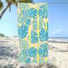 Pink Background Tropical Palm Leaf Shadow Beach Towel For Boho Fresh Style Seaside Camping Lightweight Towel