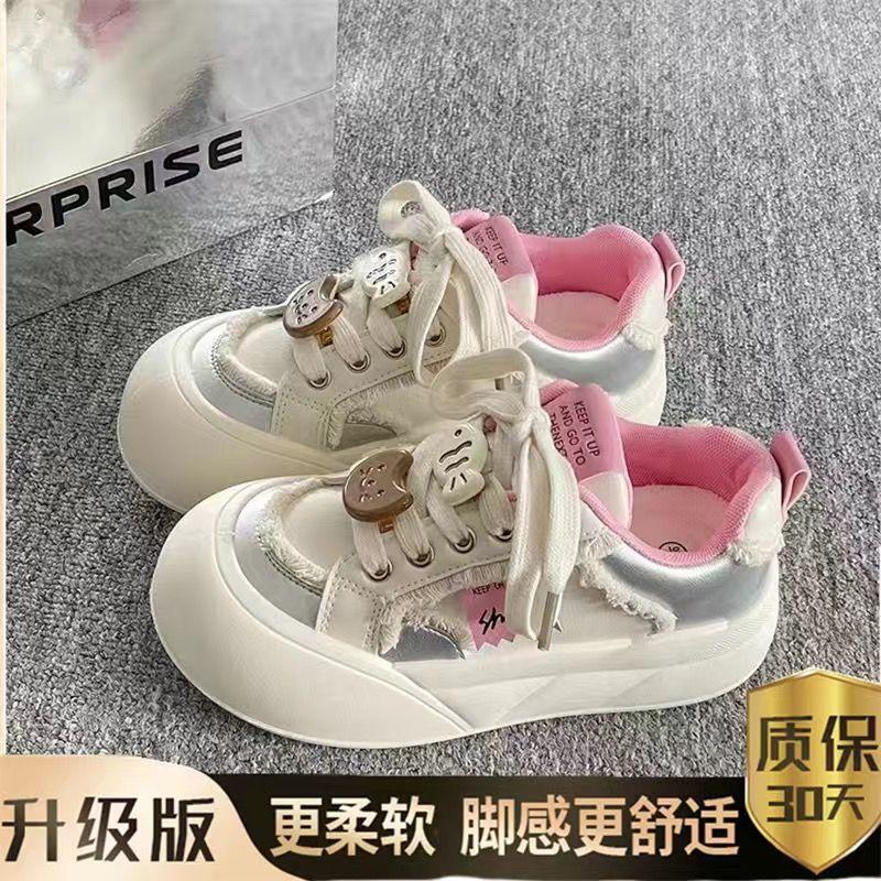 Zhao Ruth niche spring new platform bread shoes campus style versatile casual board shoes