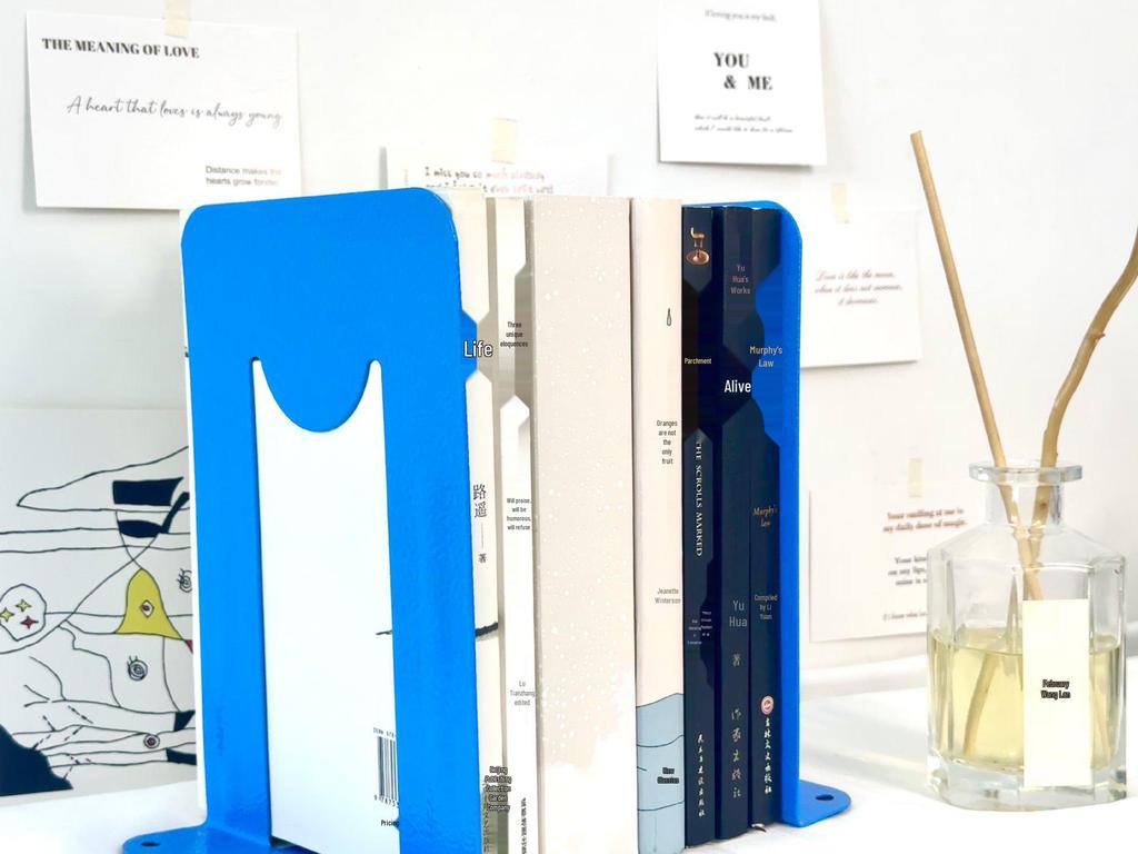 Steel Bookends: Thick, Stable, Large Book Clips for Library Use