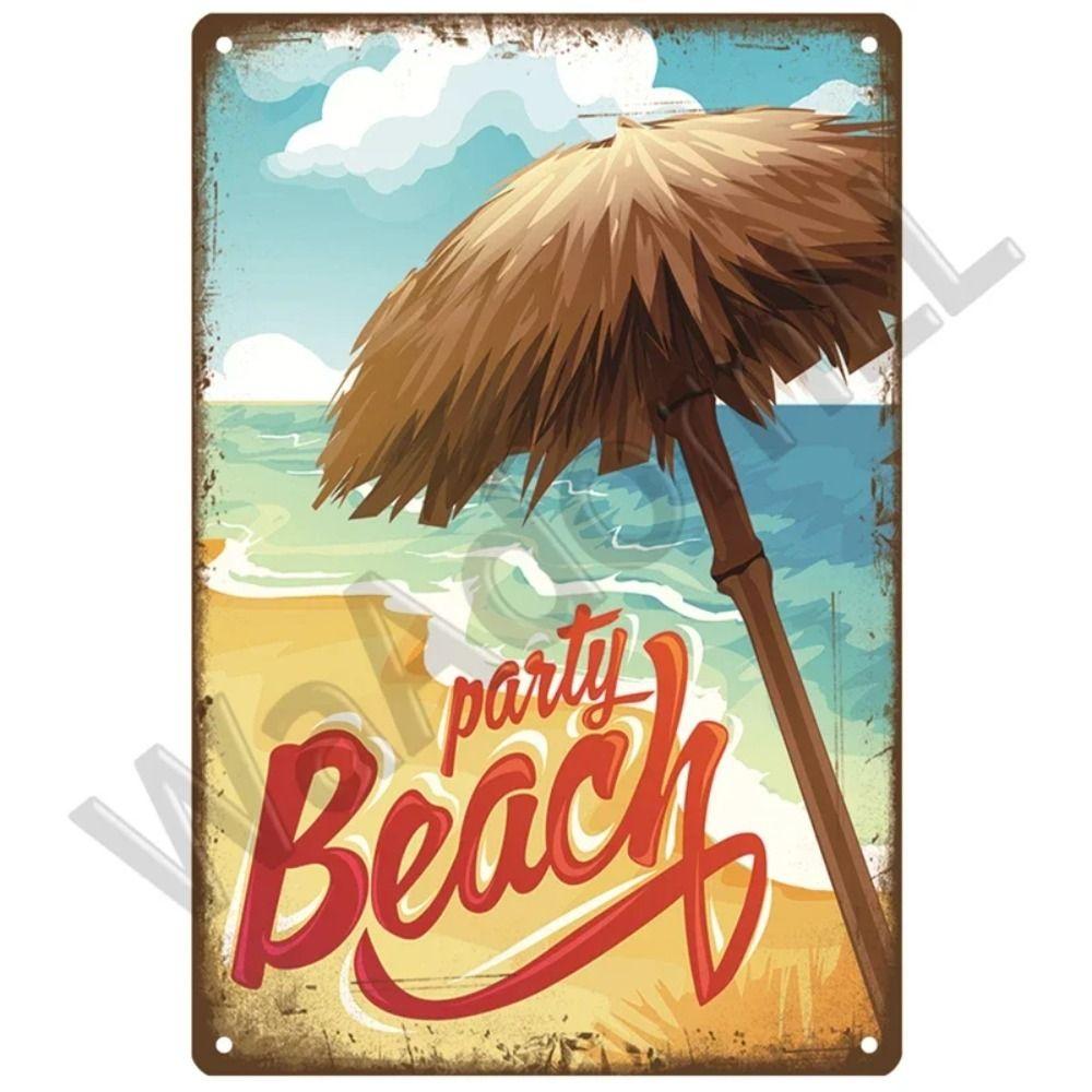 Vintage Ocean Pirate Iron Sign Metal Tin Plate Poster Art for Home Bar Man Cave Garage Club Decor