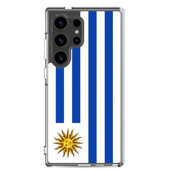 Coque Téléphone – Samsung – Galaxy S24 – Drapeau Uruguay – Souple – Multicolore