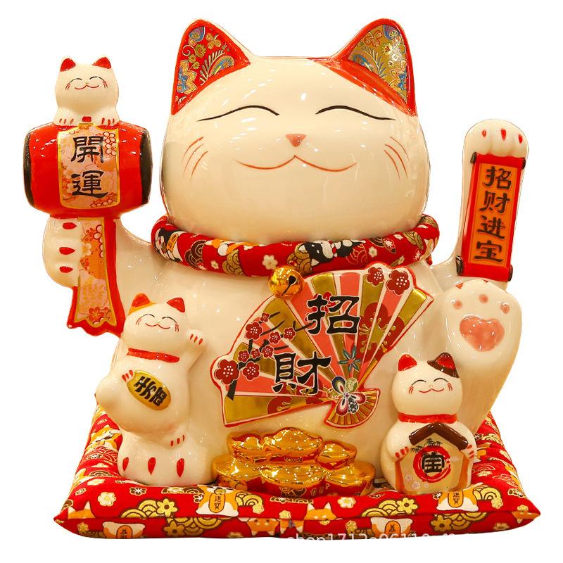 Fortune cat decoration business is booming large automatic hand reception home living room decoration rich cat gifts