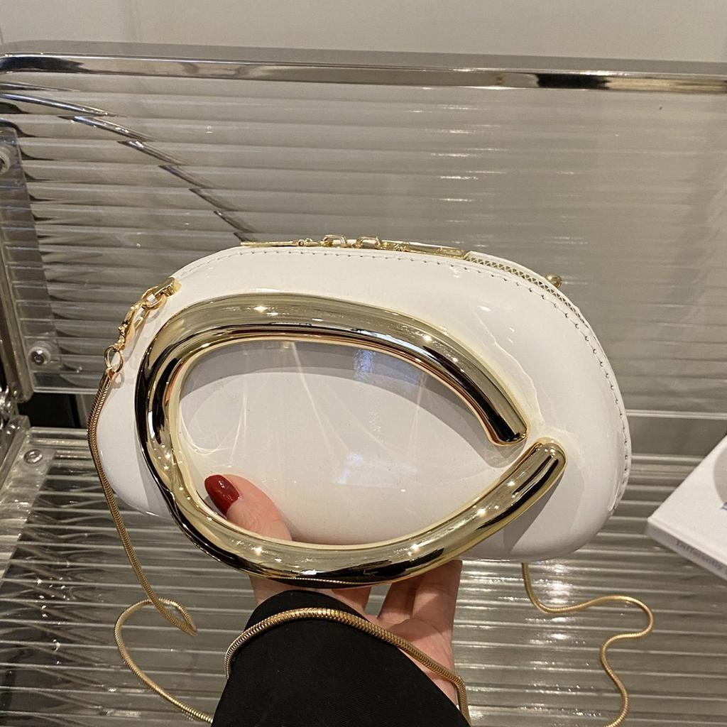 Wholesale niche design round box bag women's bag 2025 spring new light luxury versatile shoulder bag casual chain messenger bag