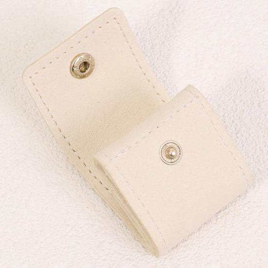 2 Stück Mini Reise Schmuckbeutel Faltbarer Schmuckbeutel mit Druckknopfverschluss Aufrollbarer Schmuckorganizer für Ringe